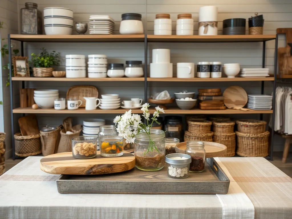 Copper lanterns hanging over an outdoor table