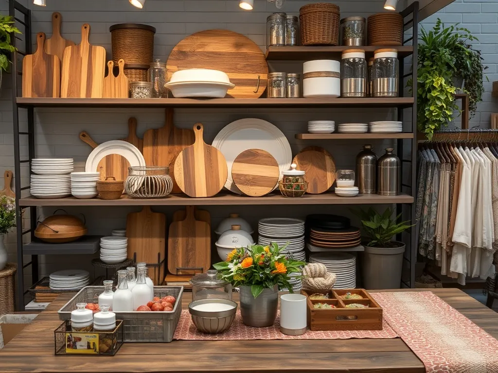 Artisan plates in a sunny garden