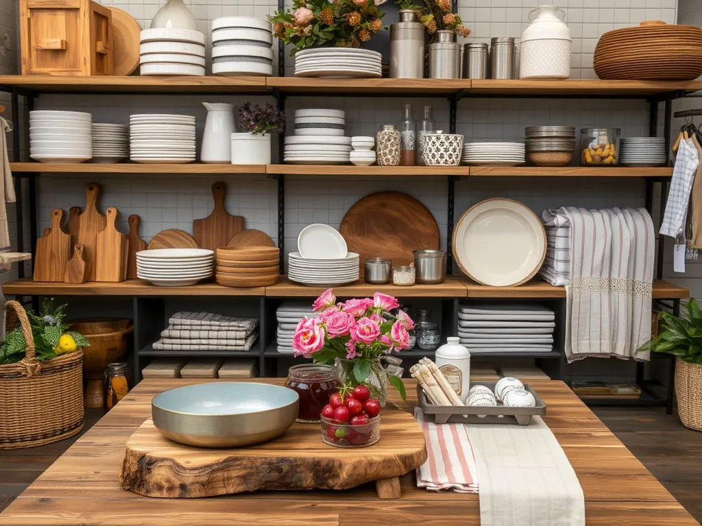 Table linens with herb accents